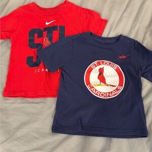 Nike Kids Red and Navy St. Louis Cardinals Short Sleeve Tees